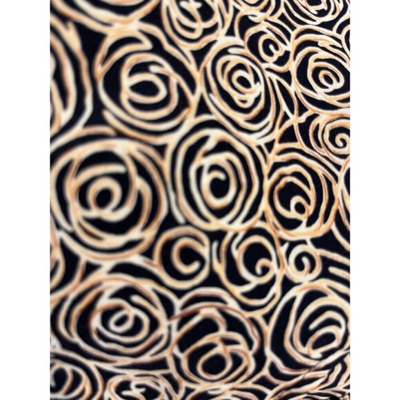 Liz Baker Metallic Floral 3X Black Retro Classic Chic Glam Preppy Geometric 80s - Picture 8 of 11